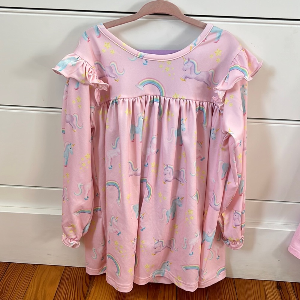 Little girls unicorn/rainbow outfit